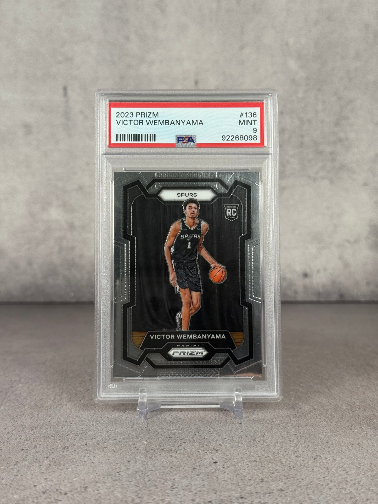 Victor Wembanyama Rookie Prizm 2023 – PSA 9