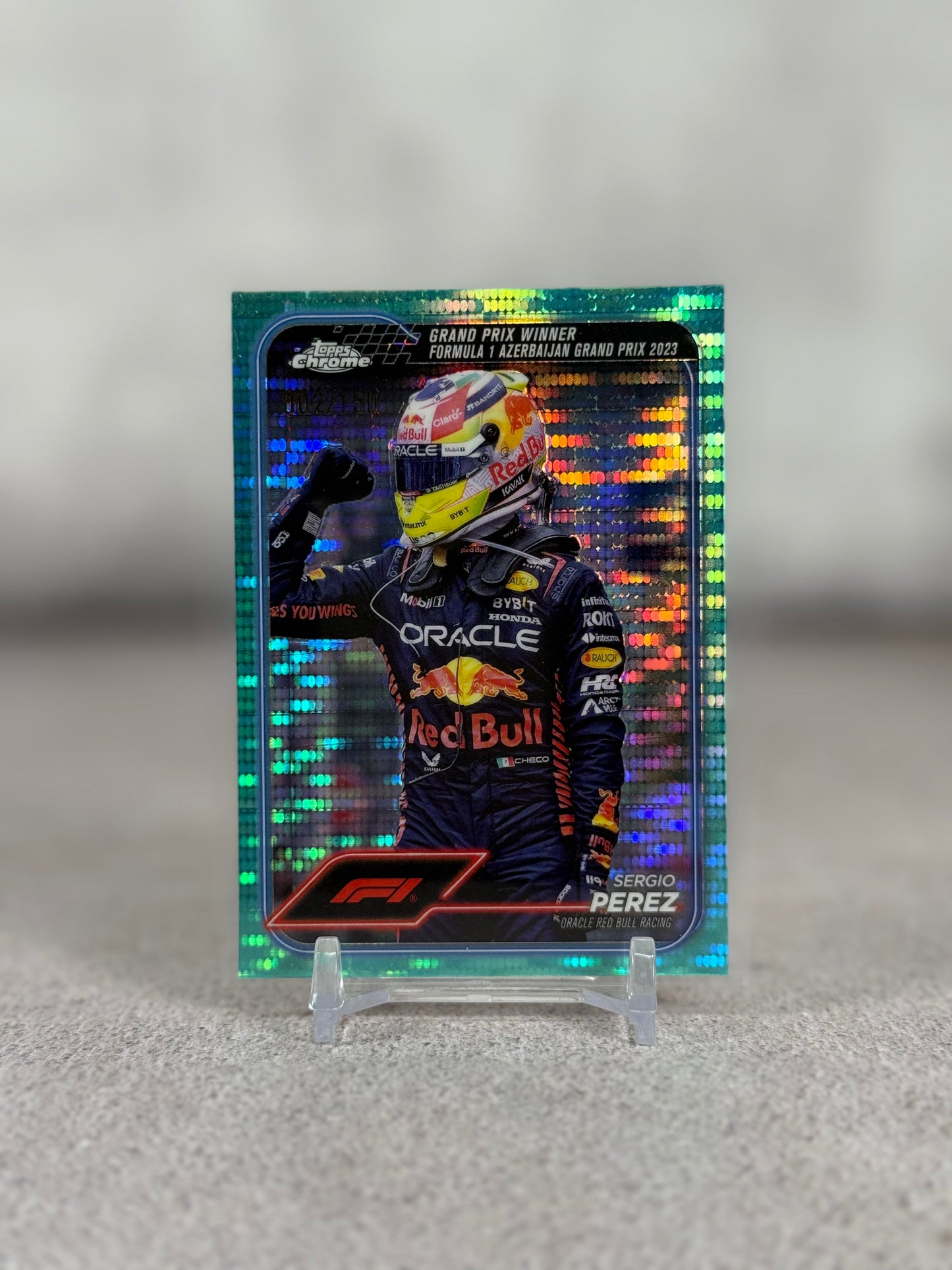Topps Chrome F1 Checo Pérez Azerbaijan GP 2023 #002/150