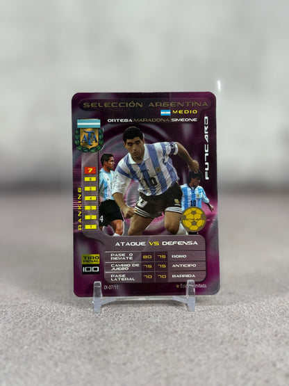 Maradona Selección Argentina Futcard México 2005 Edición Limitada