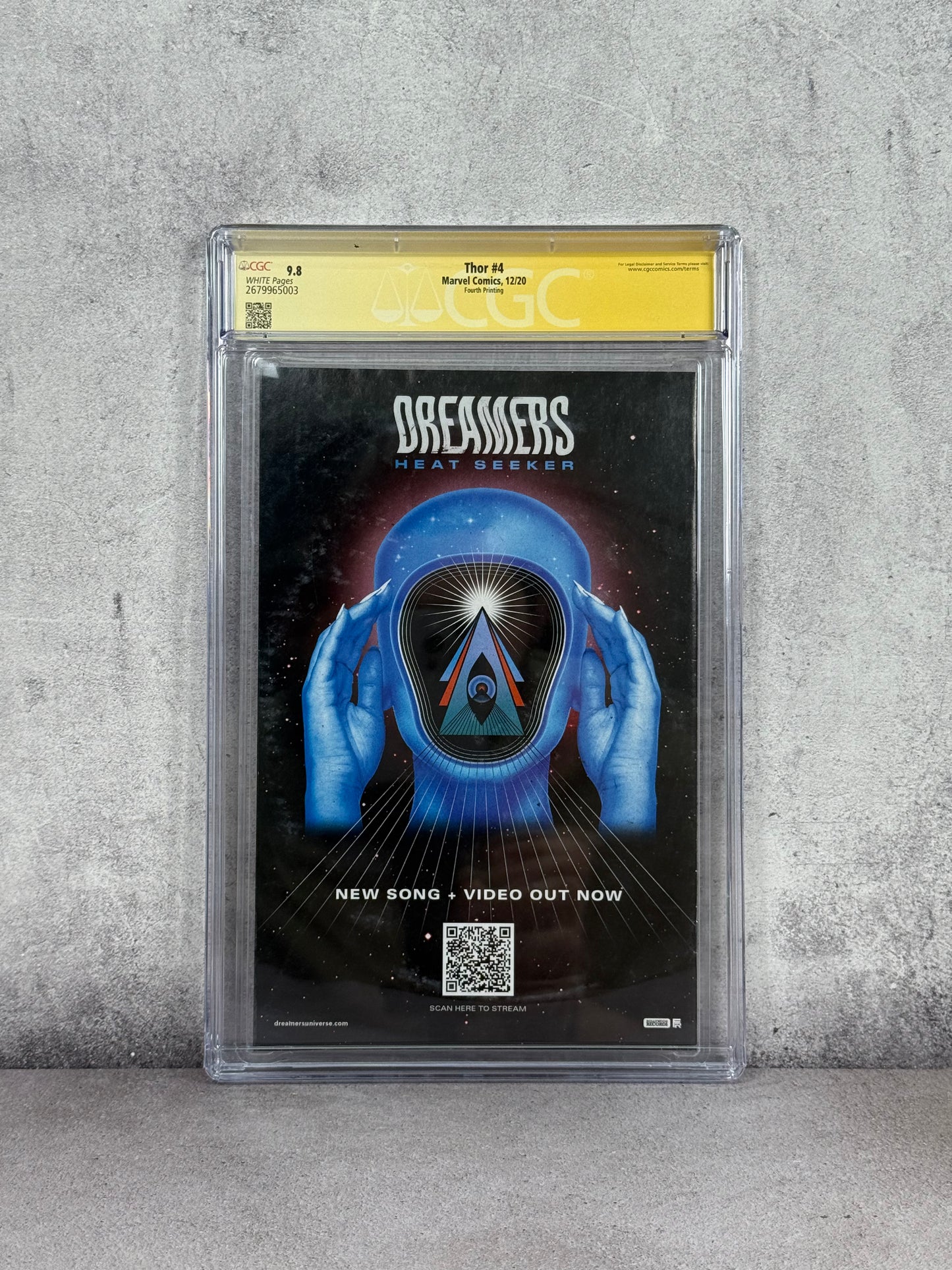Cómic Thor #4 Marvel 2020 CGC 9.8 firmado por Donny Cates