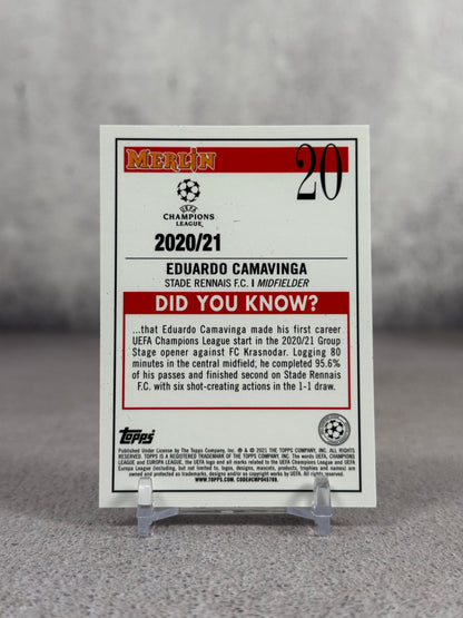 Tarjeta Topps Merlin Eduardo Camavinga Rookie