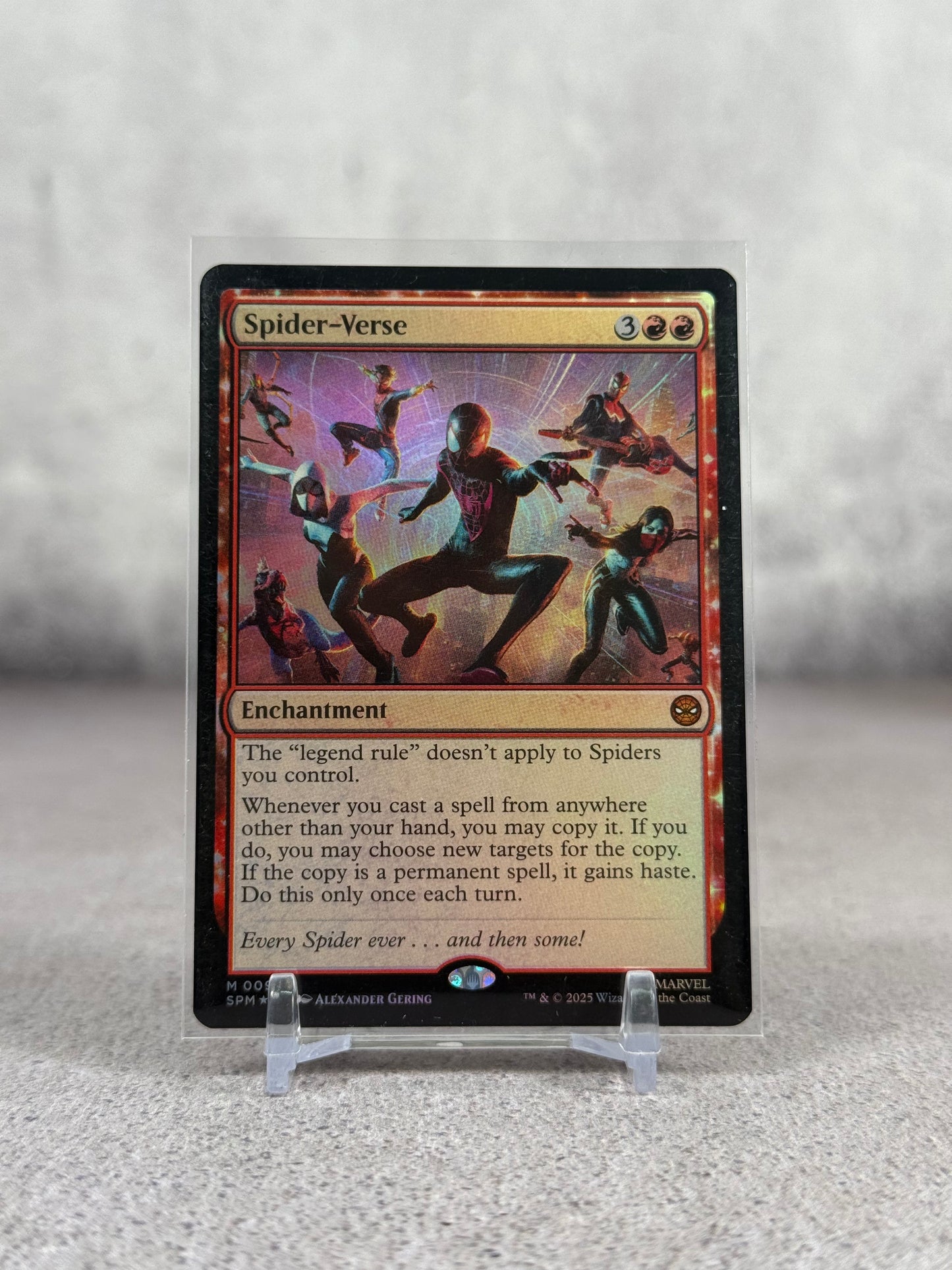 Tarjeta Magic x Marvel Spiderman Spider-Verse 2025 foil