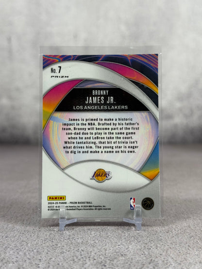 Tarjeta Panini Prizm Bronny James Jr Rookie Instant Impact