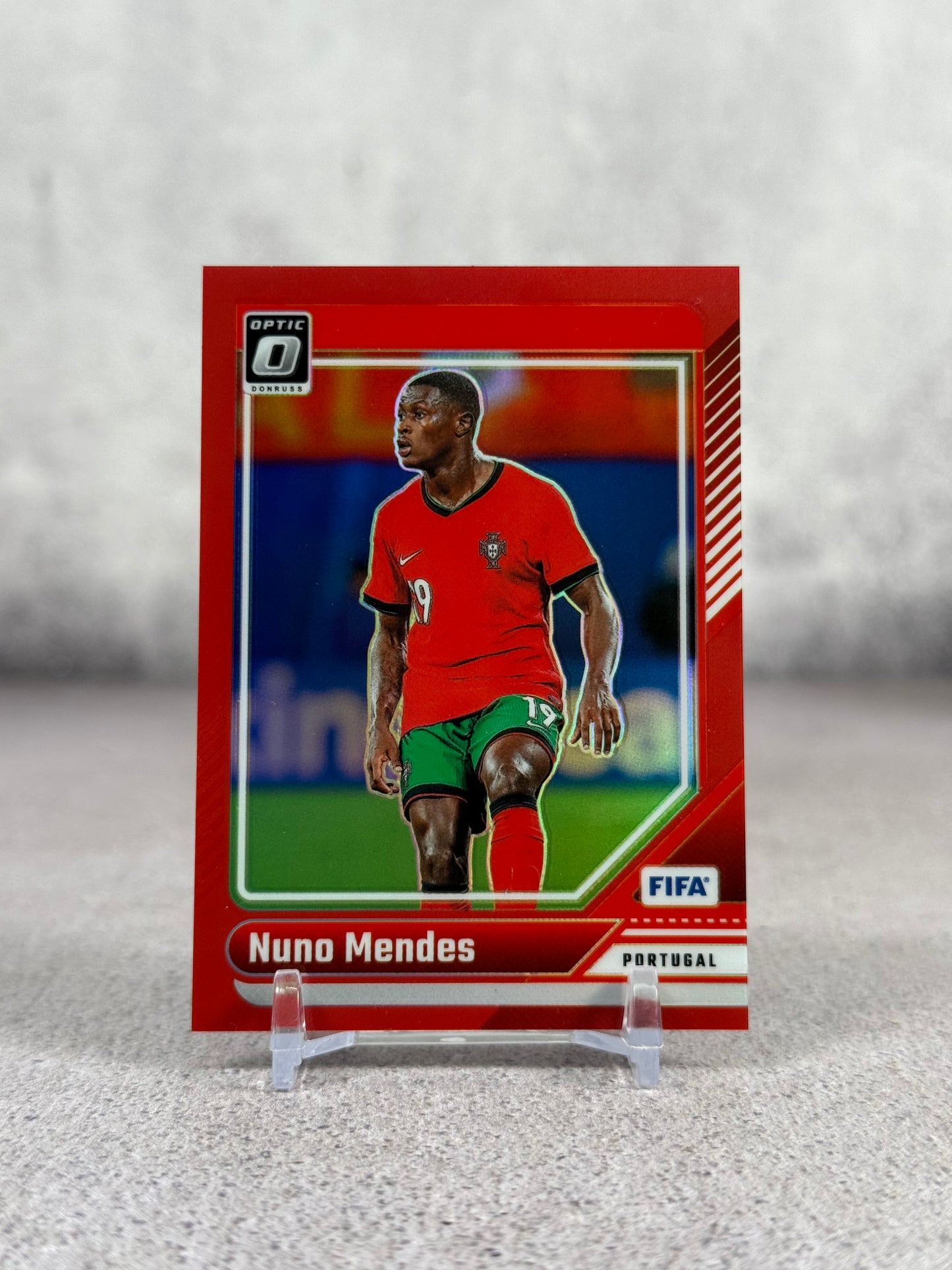 Tarjeta Donruss Optic Nuno Mendes Rookie 204/299 numerada