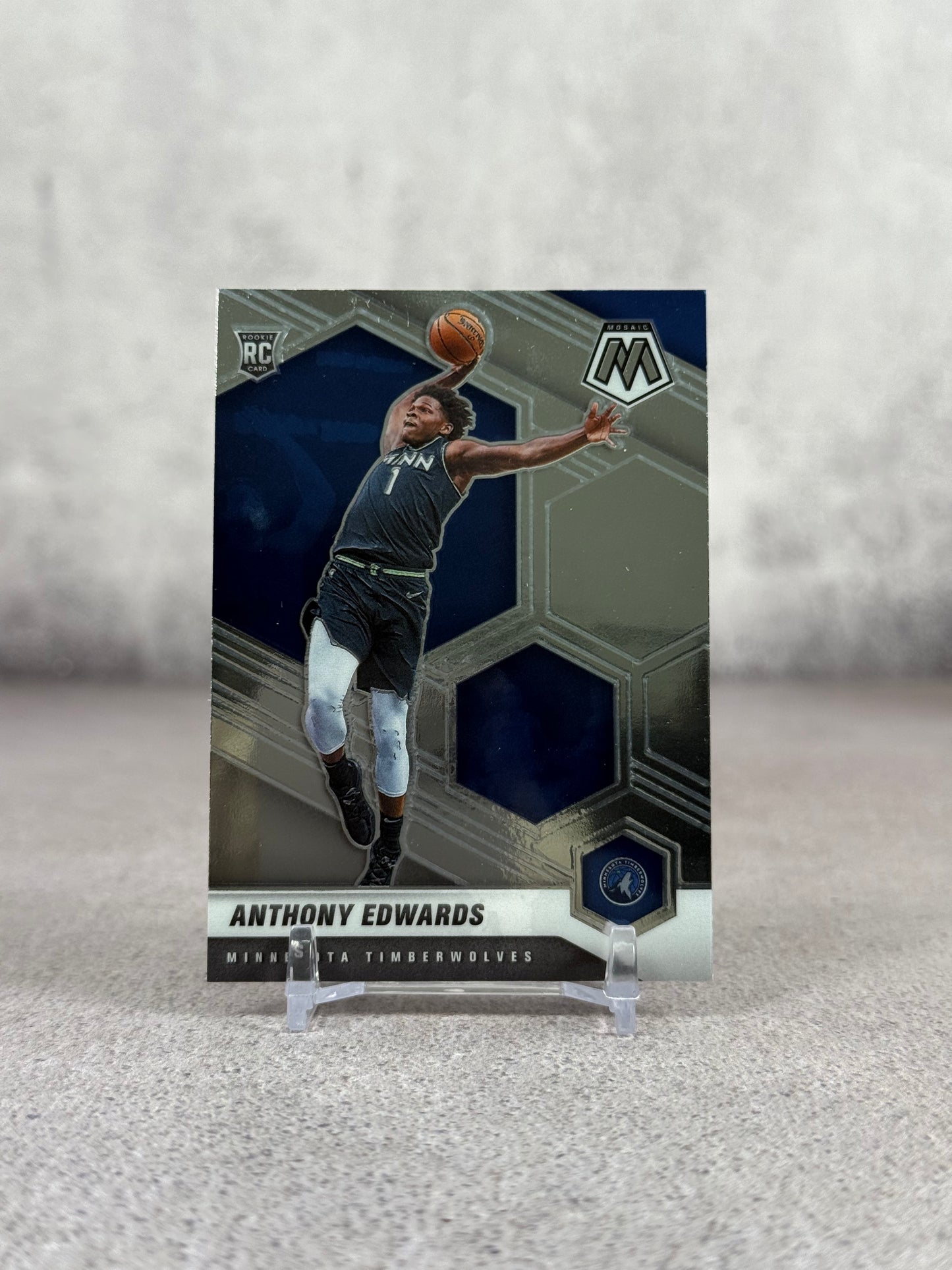 Tarjeta Panini Mosaic 2021 Anthony Edwards Rookie NBA
