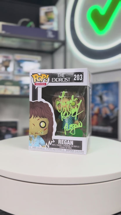 Funko Pop Regan El Exorcista firmado por Linda Blair JSA