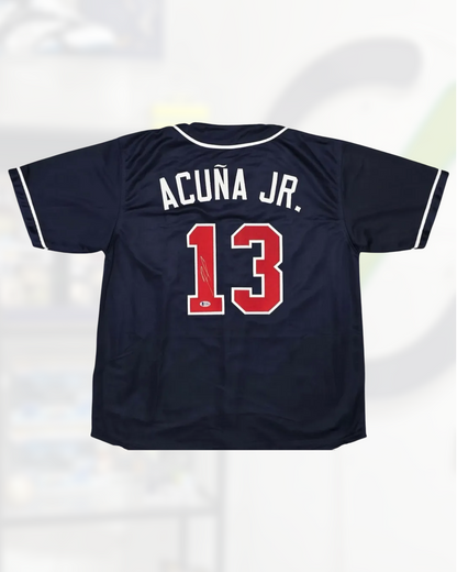 Jersey firmado por Ronald Acuña Jr | Certificado Beckett