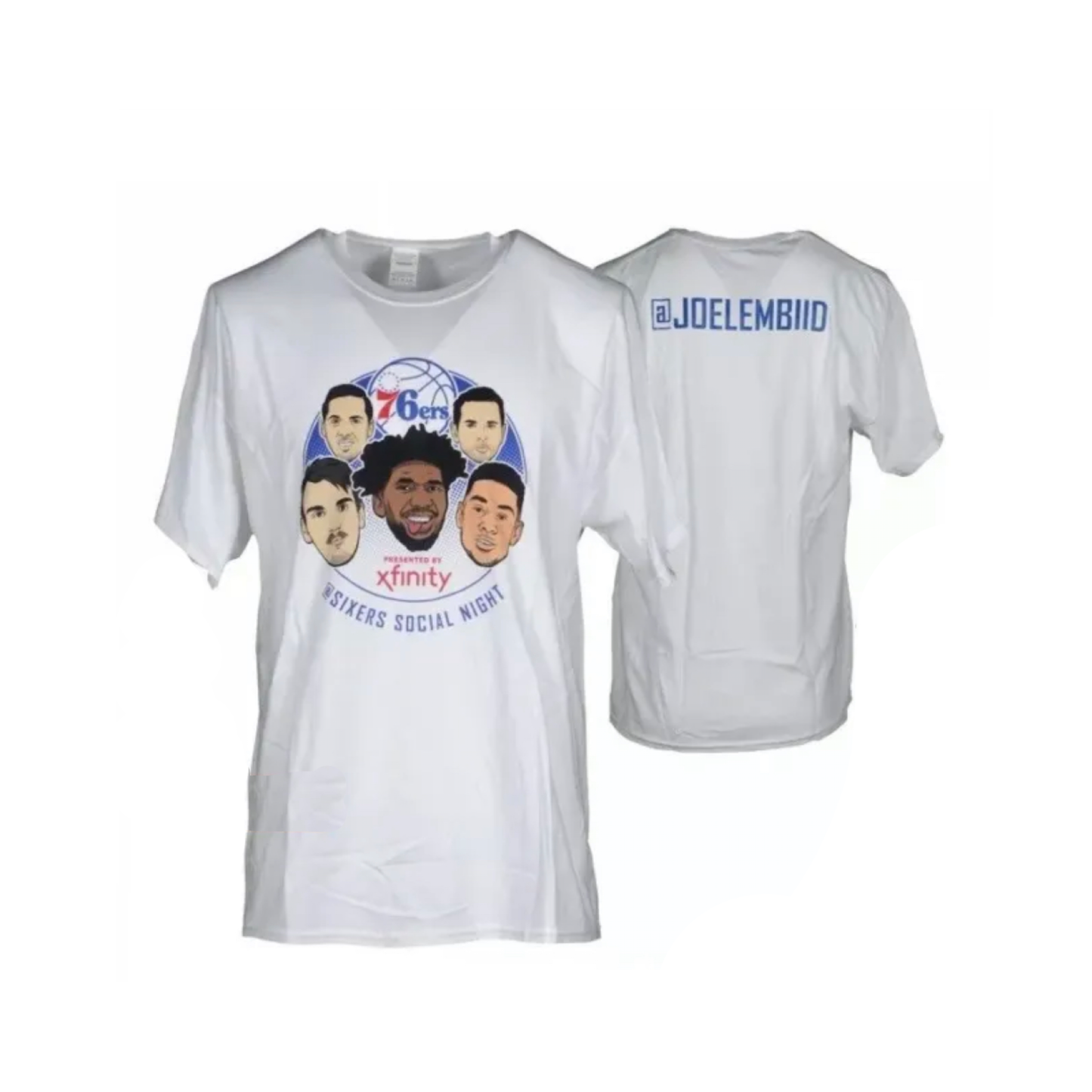 Camiseta utilizada por Joel Embiid 76ers social media day